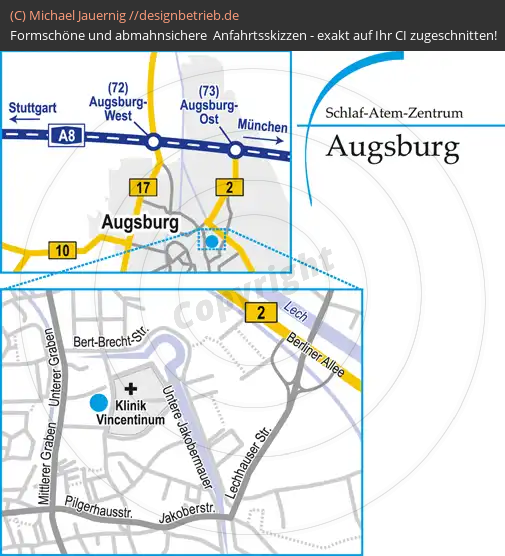 Lageplan Augsburg Vinzenz-von-Paul-Platz Löwenstein Medical GmbH & Co. KG (388)