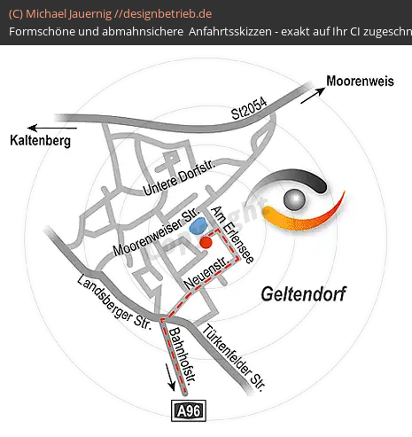 Lageplan Geltendorf Detailsanfahrtsskizze  (140)