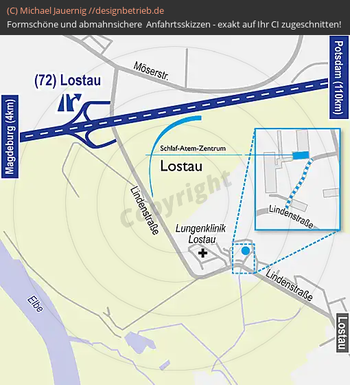 Lageplan Lostau Schlaf-Atem-Zentrum Löwenstein Medical GmbH & Co. KG (476)