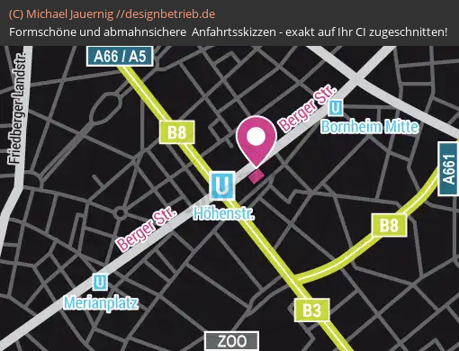 Lageplan Frankfurt (Berger Straße) Schwarzlichthelden Frankfurt (600)