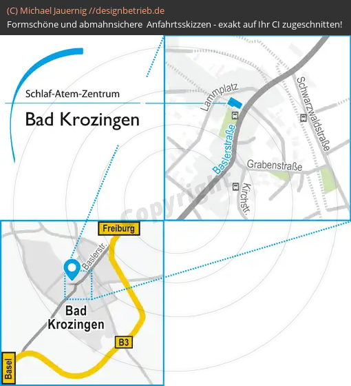 Lageplan Bad-Krozingen Baslerstraße Schlaf-Atem-Zentrum | Löwenstein Medical GmbH & Co. KG (715)