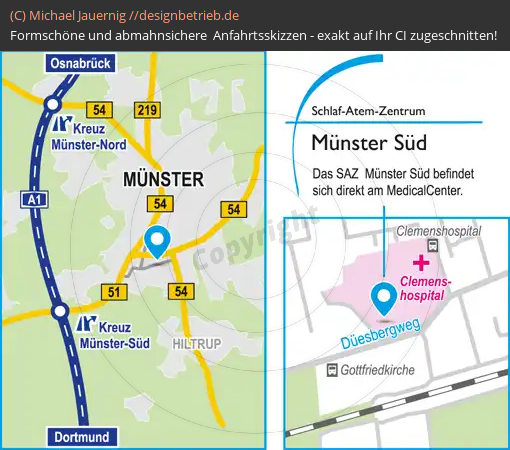 Lageplan Münster-Süd Schlaf-Atem-Zentrum | Löwenstein Medical GmbH & Co. KG (753)