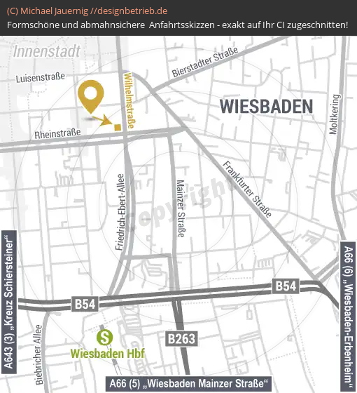 Lageplan Wiesbaden Detailkarte | Waider Mediendesign (786)